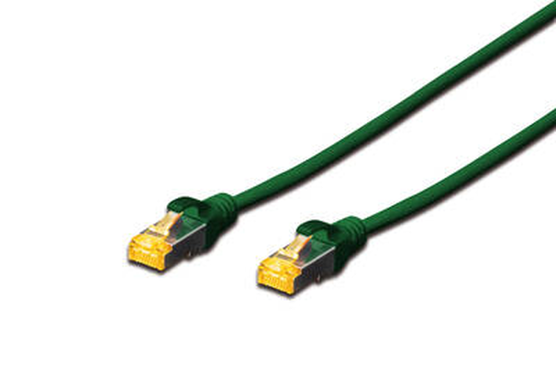 Digitus - patch cable - rj-45 (m) to rj-45 (m) - 3 m - sftp - cat 6a - booted, halogen-free, snagless - green-null