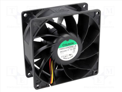 24vdc fan axial 92x92x38mm 57.6db