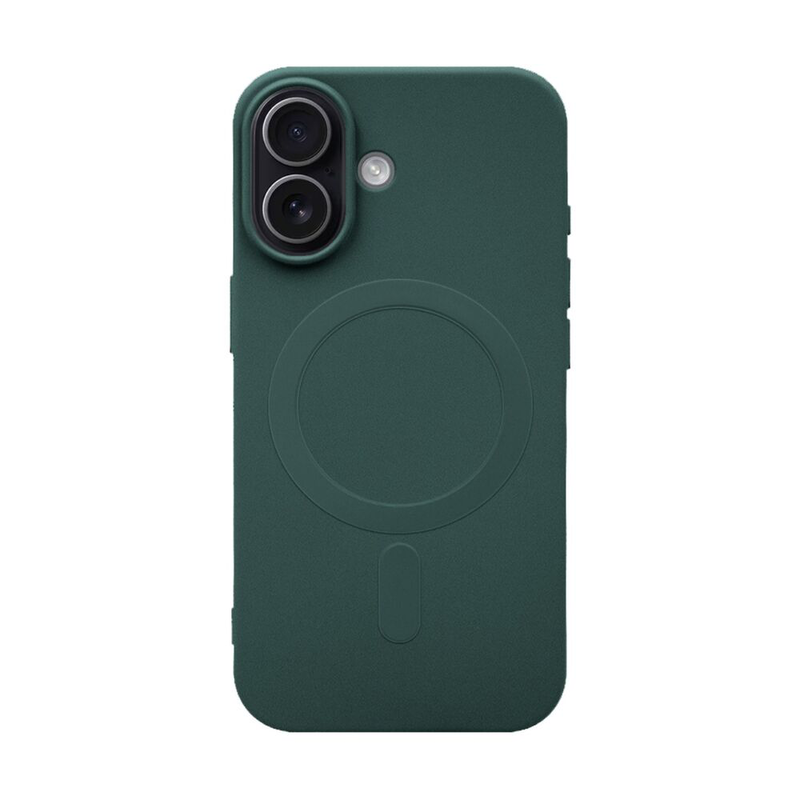 iPhone 17 MagSafe silicone case & full face glass green-null