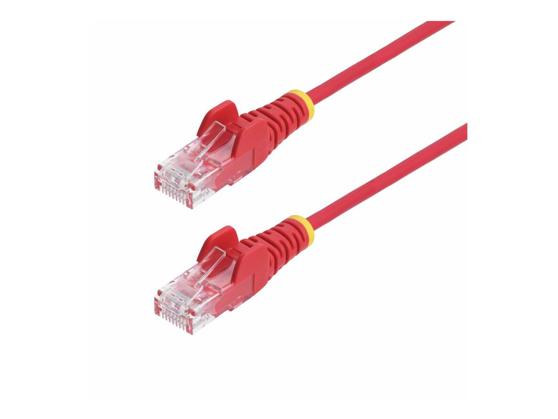 Startech.com 10m red slim cat6 ethernet cable, snagless, 28awg, lszh / patch cable / rj-45 (m) to rj-45 (m) / 10 m / 3.6 mm / utp / cat 5/5e/6 / ieee 802.3bt / halogen-free, snagless / red-null