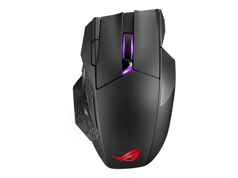 Asus rog spatha x / mouse / right-handed / optical / 12 buttons / wireless, wired / USB, 2.4 GHz / black, , medium-null