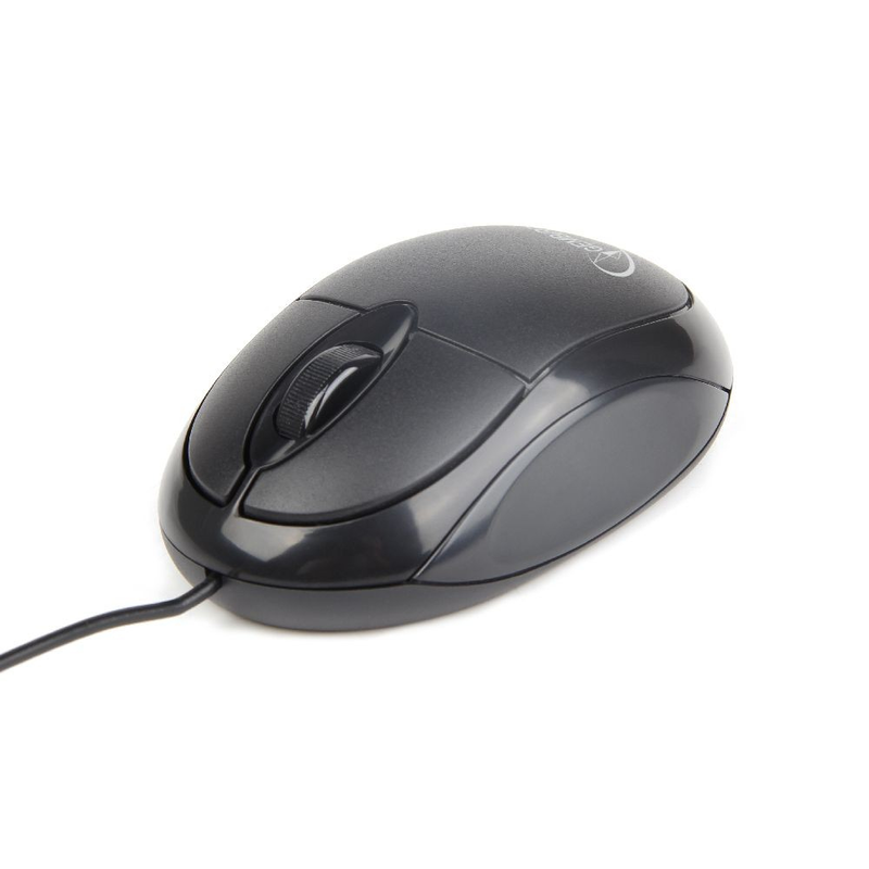 Gembird mus-u-01 - mouse - right and left-handed - optical - 3 buttons - wired - USB - black, , medium-null