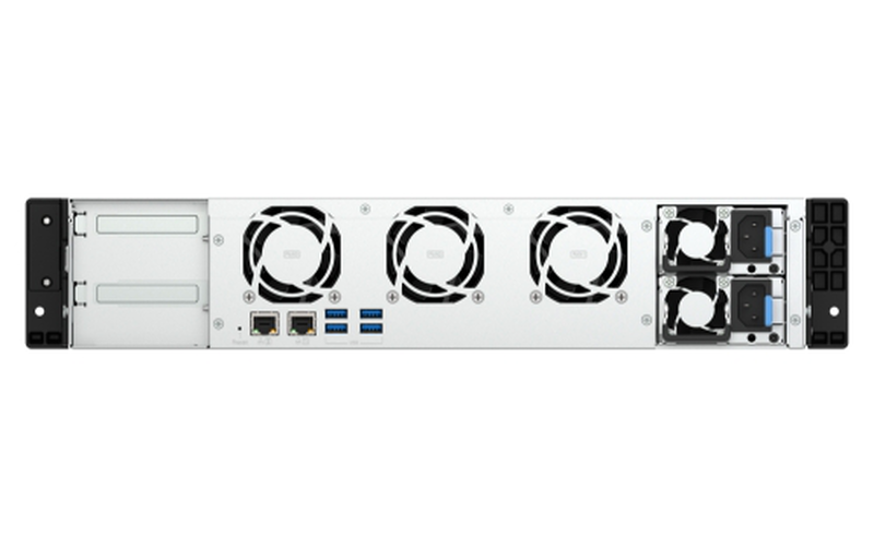 Qnap ts-855eu-rp-8g 8-bay 2u short-depth rackmount nas intel atom c5125 8-core 8GB ddr4 redundant psu diskless-null