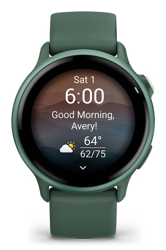 Garmin v&iacute;voactive 6 42 mm metallic jasper green smart watch with band / silicone / jasper green / wrist size: 125-190 mm / display 1.2" / 8GB / bluetooth, ant+, Wi-Fi / 23 g, , medium-null