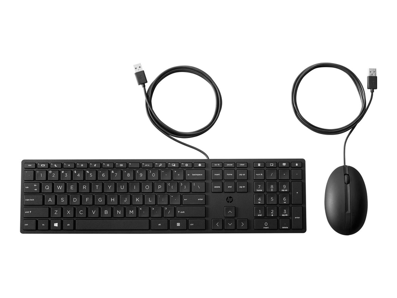 Hp desktop 320mk - keyboard and mouse set - full size - USB - german, , medium-null