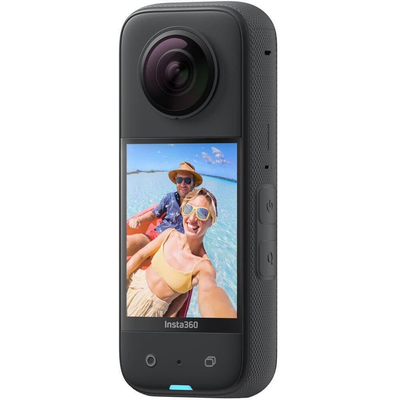 Insta360 x3 waterproof 360 action camera, Black, medium