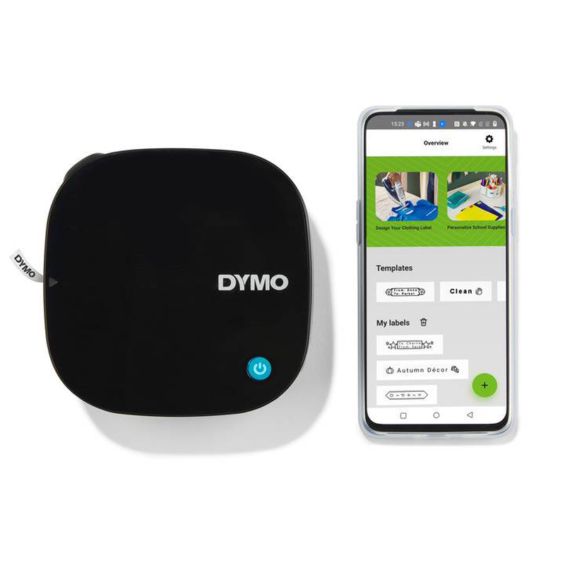 Dymo letratag 200b / label printer / direct thermal / roll (1.2 cm x 4 m) / 200 dpi / up to 7 mm/sec / bluetooth / cutter / black, , medium-null