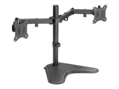 Logilink / stand / adjustable arm / for 2 lcd displays / black / screen size: 17"-32" / desktop, , medium