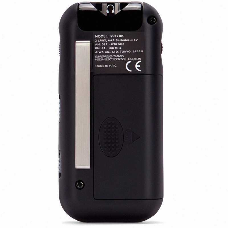 Portable pocket radio aiwa r-22bk - black, , medium-null