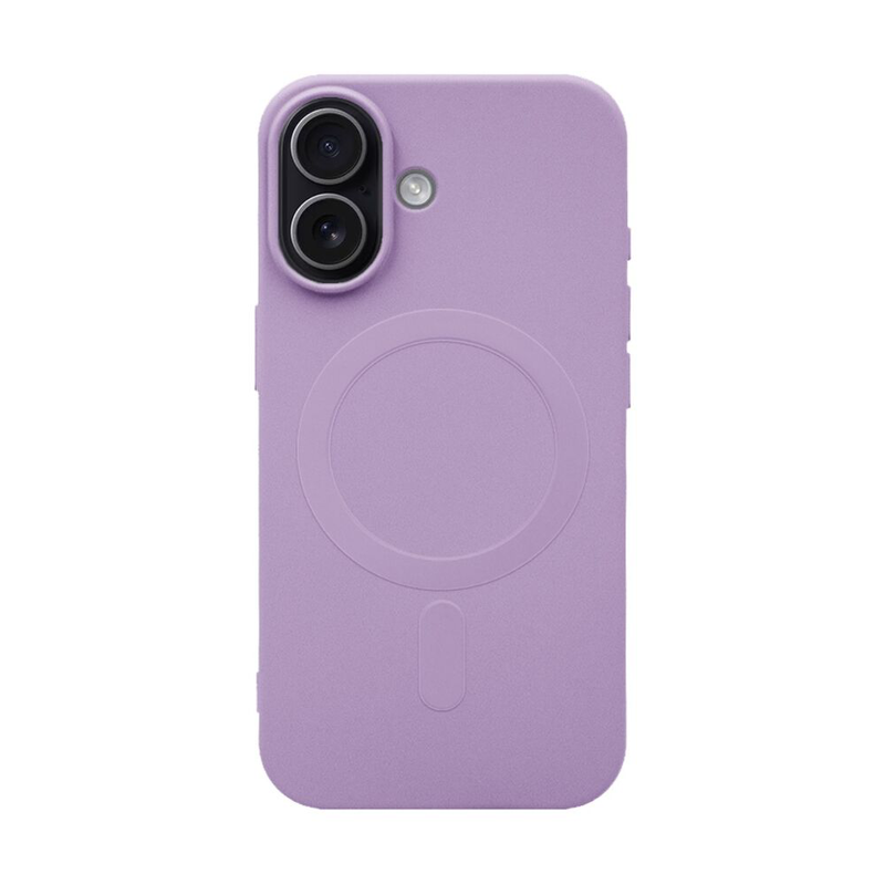 iPhone 17 MagSafe silicone case & full face glass purple-null