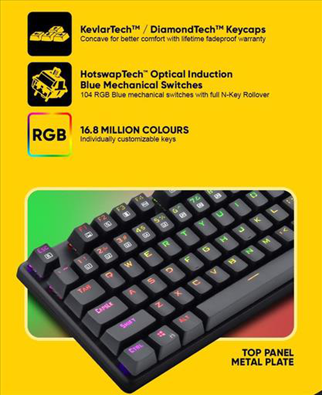 Armaggeddon mko-13r progaming optical mechanical keyboard, , medium image number null