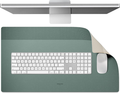 Native union desk mat water-resistant dual-sided desk pad for office or home, Slate Green/sand Stone, medium