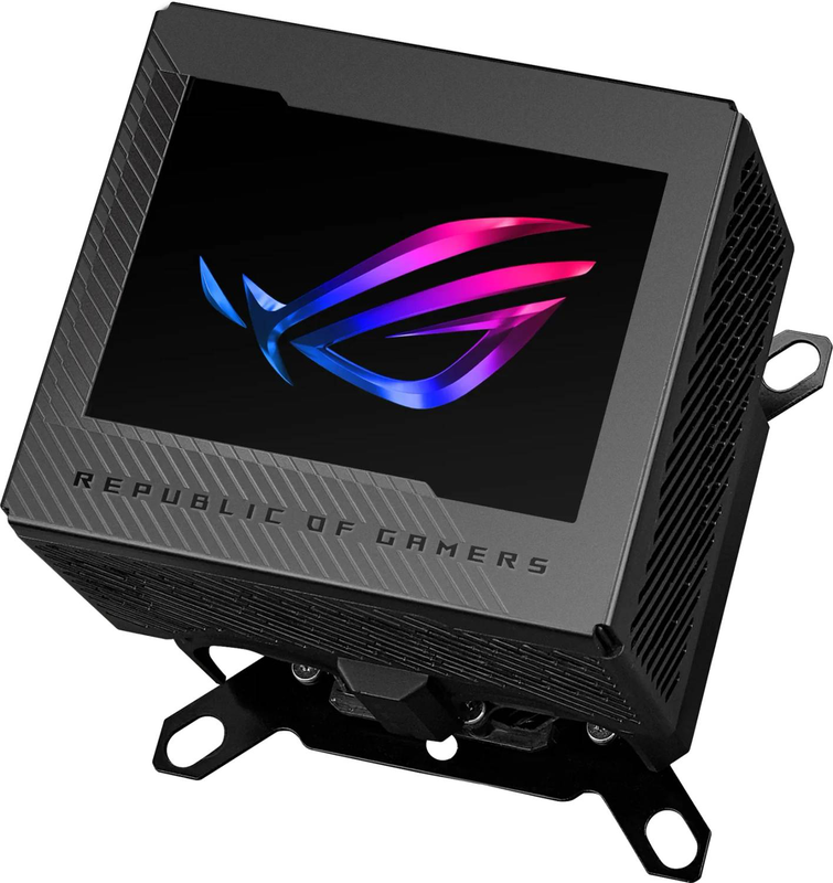 Asus rog ryujin III wb CPU water block custom loop 3.5 inch lcd copper cold plate embedded vrm fan lga1700 am5 am4 black-null