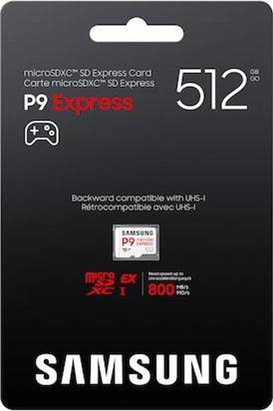Samsung p9 512GB microsd express card 800mb/s uhs-i compatible 6-proof gaming (mb-mk512t)-null