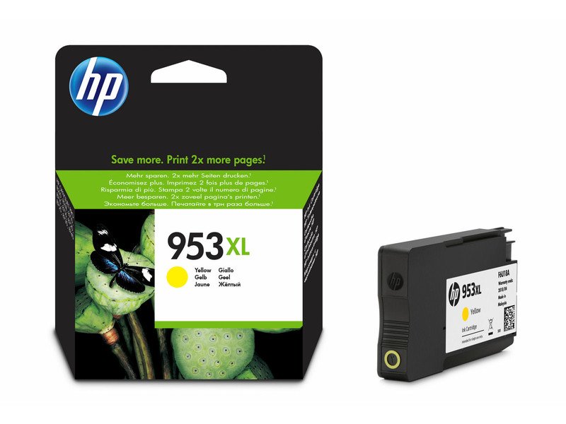 Hp original 953xl yellow ink cartridge, , medium-null