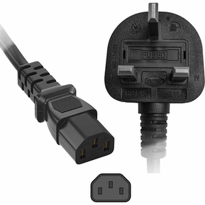 Bc-202 power cable uk polybag 3m gr kabel, , medium