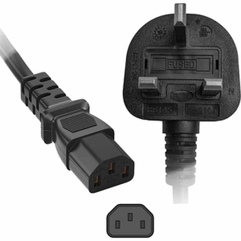 Bc-202 power cable uk polybag 3m gr kabel, , medium-null
