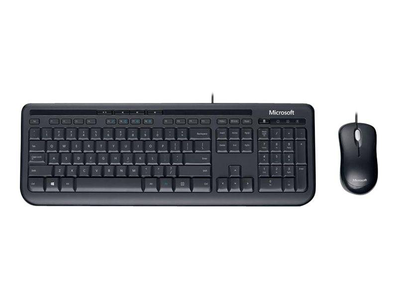 Microsoft wired desktop 600 / keyboard and mouse set / USB / uk / black, , medium-null