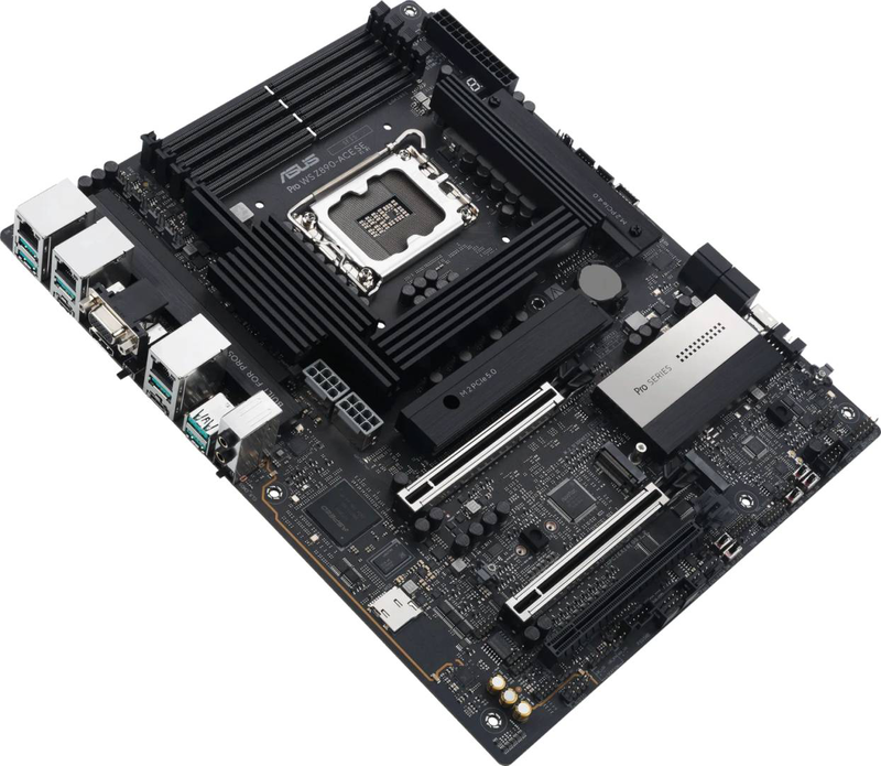 Asus pro ws z890-ace se atx workstation motherboard lga1851 intel z890 ddr5 pcie 5.0 triple lan thunderbolt 4 90mb1jc0-m0eay0-null