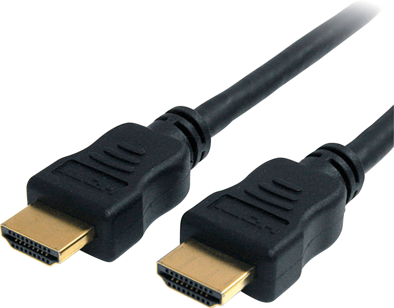 Startech hdmm1mhs 1m high speed HDMI cable with ethernet 4k 30hz HDMI 1.4 m/m gold arc black-null