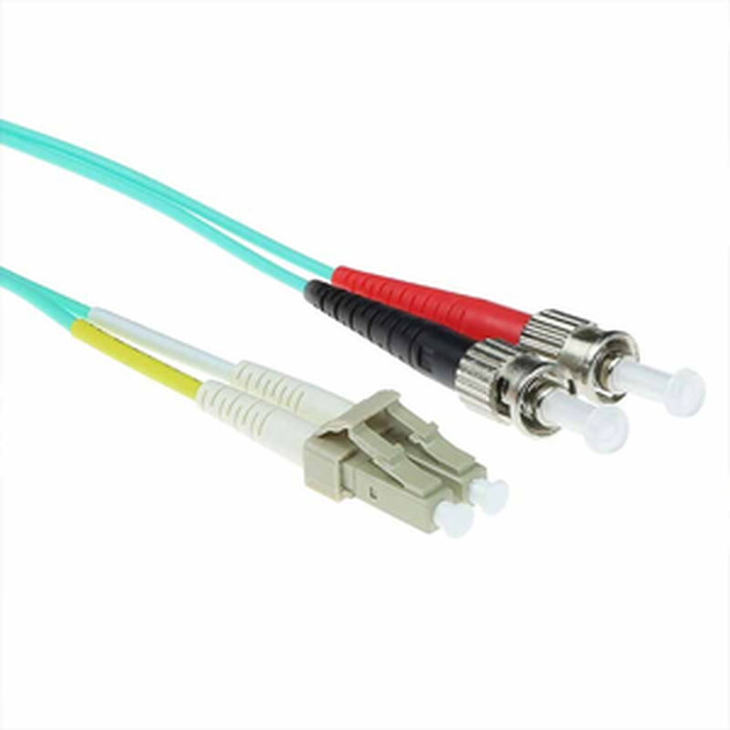 Rl7603 3m fiber patch cable lc and st connectors multimode om3 50/125 duplex lszh act, , medium-null