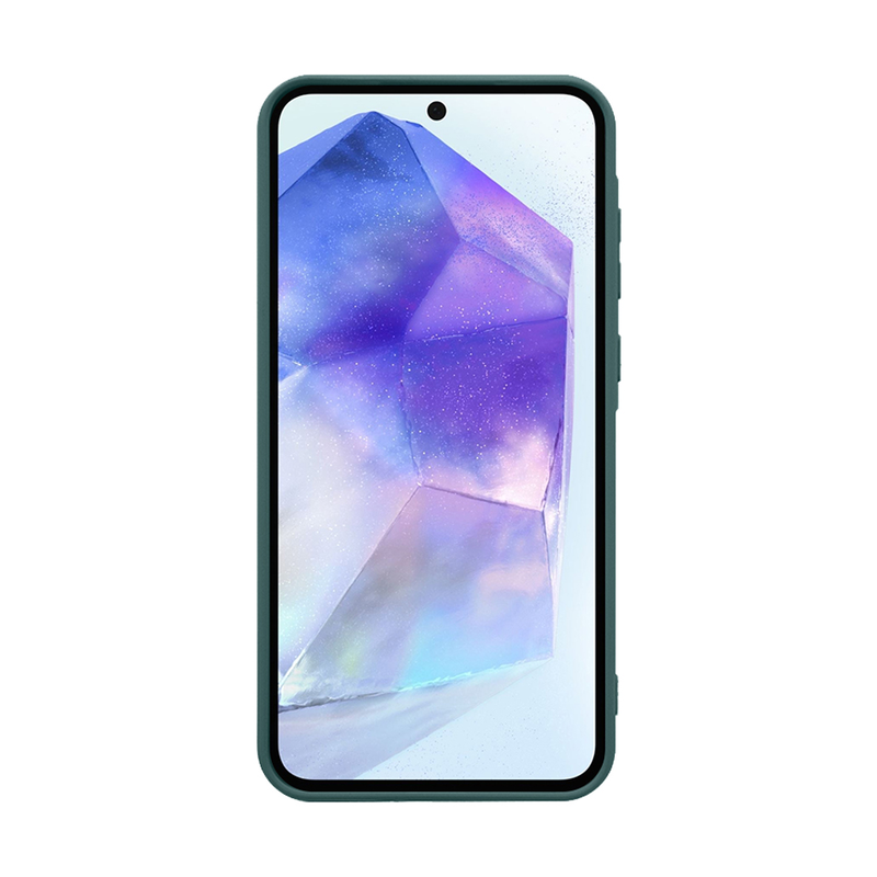 Samsung galaxy a35 TPU green & tempered glass-null