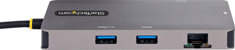 Startech 120b-USBc-multiport USB-c multiport adapter dual HDMI 4k 60hz 2x USB-a sd microsd gigabit ethernet 100w pd-null