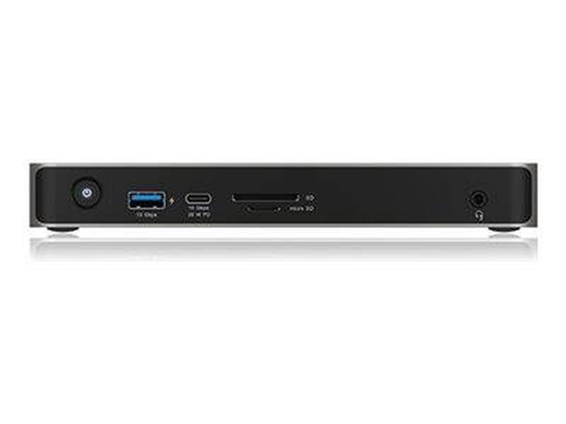 Icy box ib-dk2880-c41 USB4 docking station dual HDMI 2.1 8k 2.5 gigabit card reader 100w pd 170w adapter-null