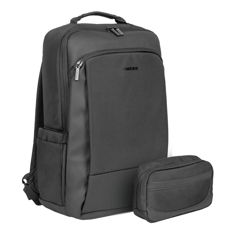 Natec laptop backpack 15.6 19l black + organiser kudu plus-null