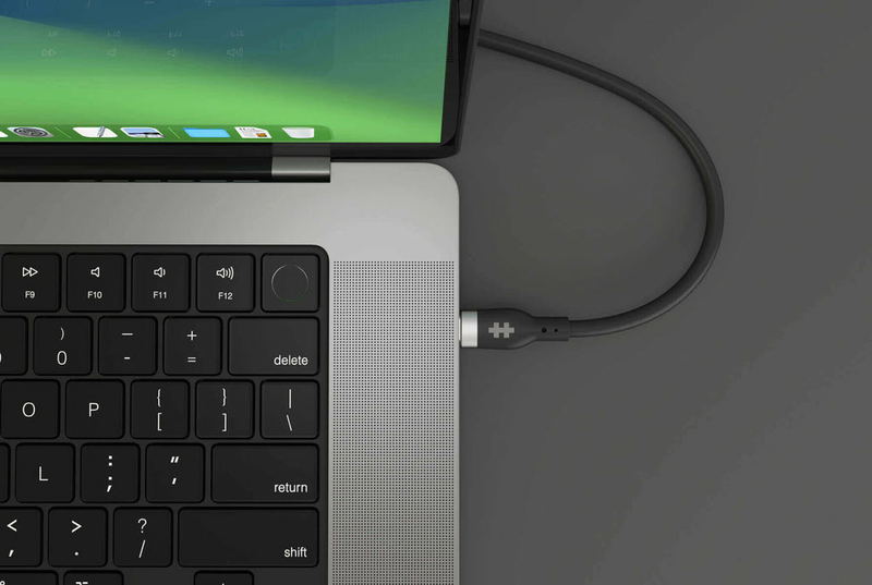 Hyperjuice - USB cable - 24 pin USB-c (m) to 24 pin USB-c (m) - USB 2.0 - 1 m - USB power delivery (240w), extended power range (epr) - black-null