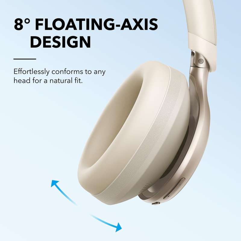 Anker soundcore headphones hires anc space one white, , medium-null
