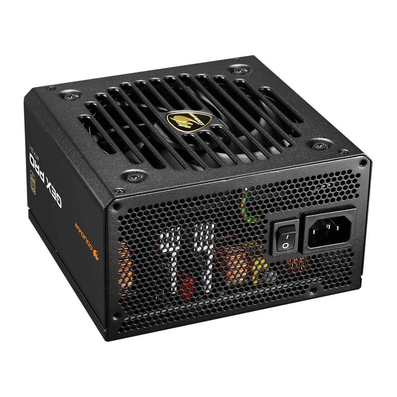 Cougar gex pro 850w power supply atx 3.1 80 plus gold fully modular 12v-2x6 600w pcie 5.1 120mm hdb black-null