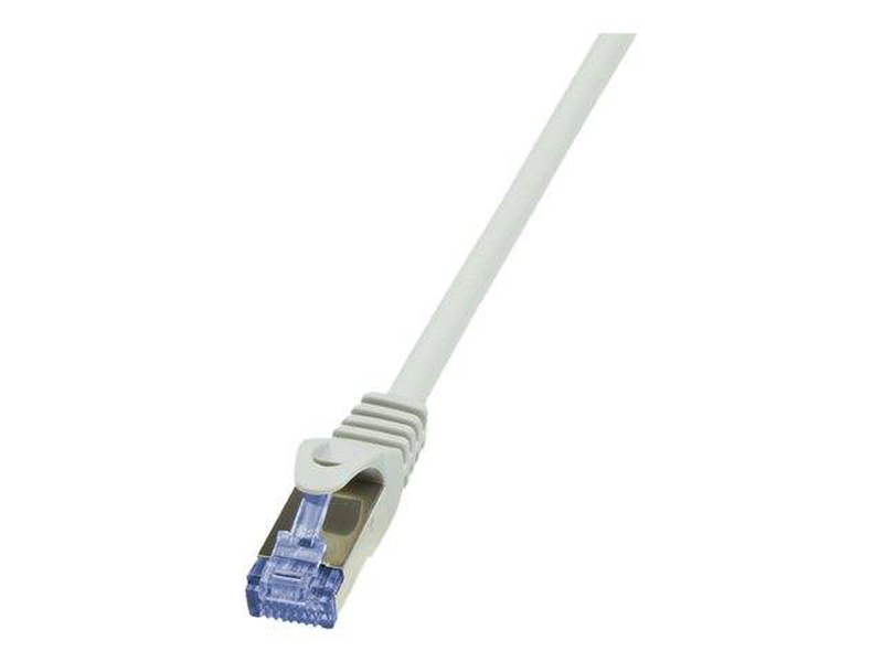 Logilink primeline / patch cable / rj-45 (m) to rj-45 (m) / 1 m / sftp, pimf / cat 6a / halogen-free, molded, snagless / grey-null