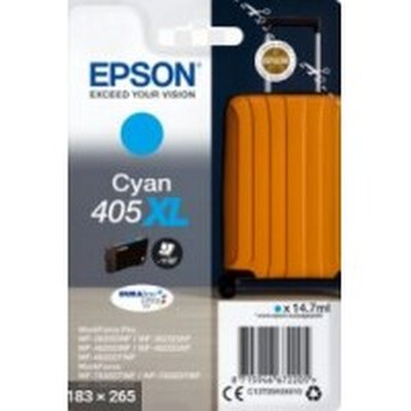 Epson ink cartridge cyan 405xl durabrite ultra ink, 1 x 14.7 ml, , medium-null