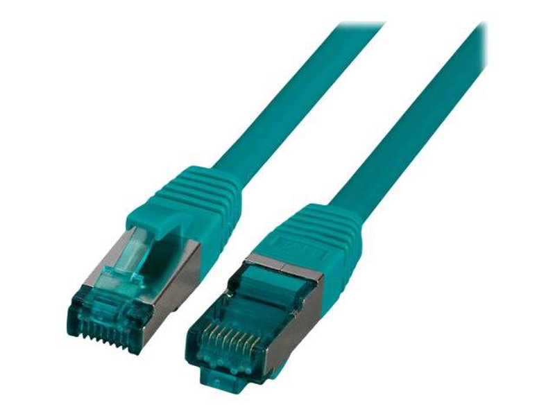 Efb-elektronik / patch cable / rj-45 (m) to rj-45 (m) / 1.5 m / 6 mm / s/ftp / cat 6a / halogen-free, molded, snagless, silicone-free / green-null