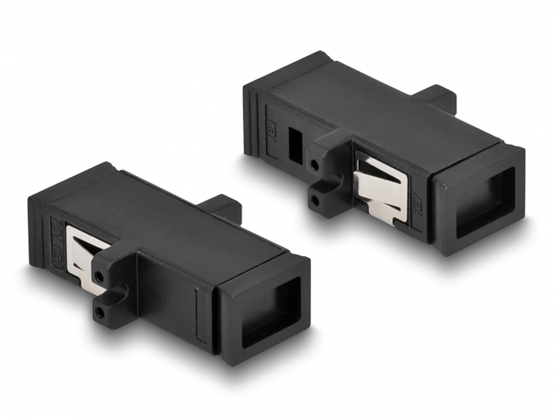 Delock - network coupler - mt-rj (f) to mt-rj (f) - fibre optic - black-null