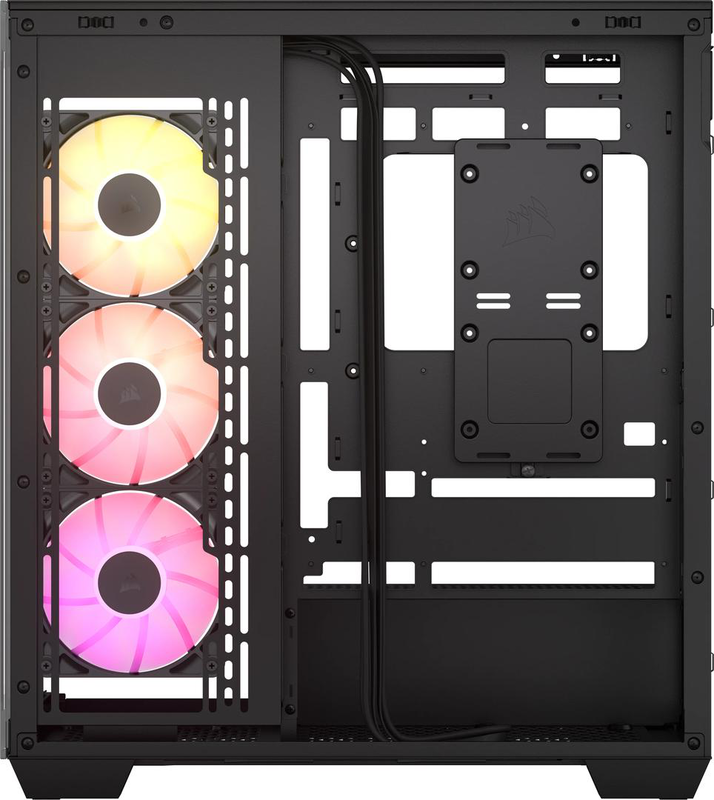 Corsair 3500x argb windowed mid-tower tempered glass - black (cc-9011278-ww)-null