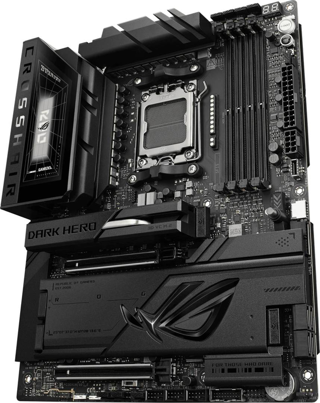 Asus rog crosshair x870e dark hero am5 x870e atx motherboard ddr5 Wi-Fi 7 dual 10g lan, , medium-null