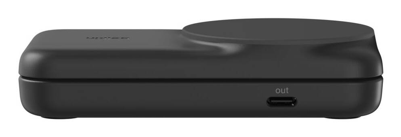 Belkin ultracharge / wireless charging stand / 2-in-1, qi2, magnetic, foldable + ac power adapter / 25 watt / ultra fast charge (24 pin USB-c) / black, , medium-null