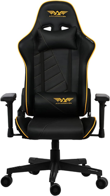 Armaggeddon shuttle II gaming chair black-yellow, Black/yellow, medium