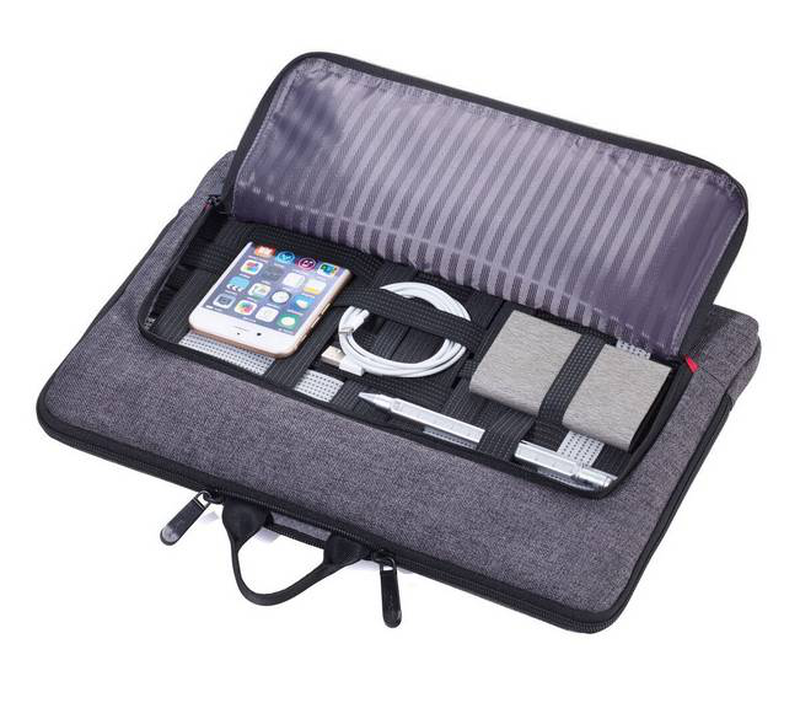 Troika mon carry laptop sleeve bag grey  for laptops, and tablets, , medium-null