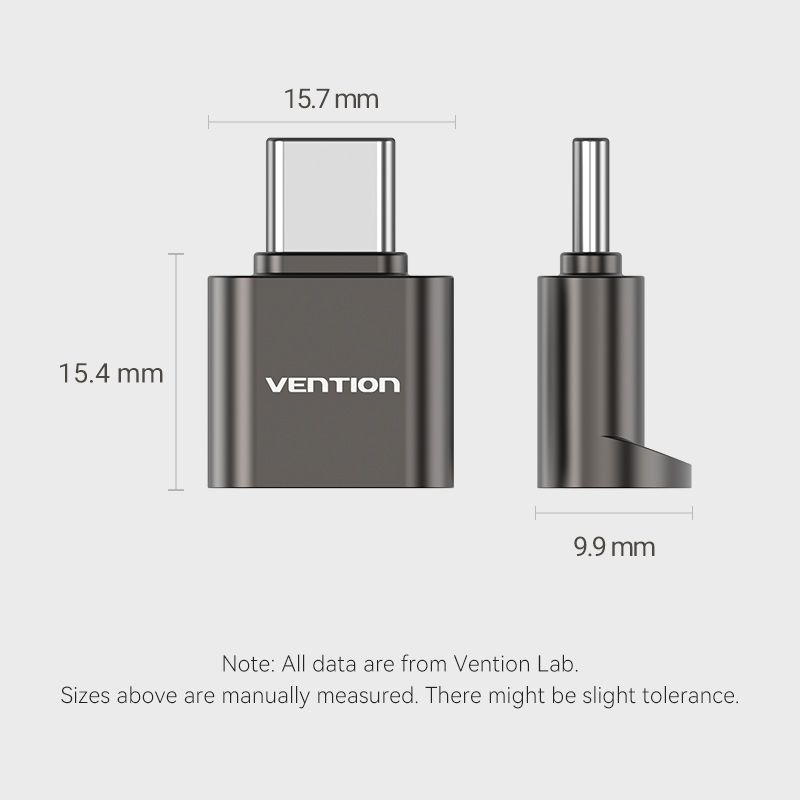 Vention clmh0 metal USB-c card reader for micro sd cards, , medium-null