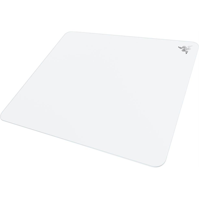 Razer atlas glass gaming mouse mat premium, White, medium