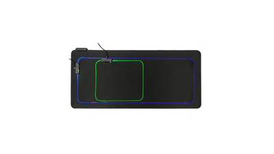 Gaming mouse and keyboard pad 800 x 300 x 3 mm with light black, , medium