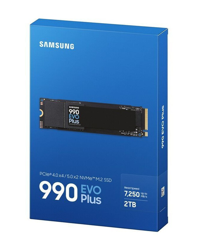 Samsung SSD m.2 nvme pcie Gen4 2TB 990 evo plus, , medium-null