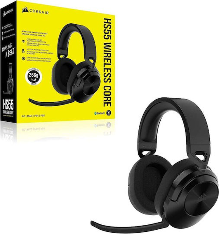 Product image: Corsair hs55 wireless core over-ear gaming headset with bluetooth connection, , medium-null