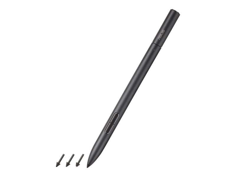 Asus pen 2.0 sa203h active stylus mpp 2.0 4096 pressure levels 4 swappable tips bluetooth USB-c rechargeable black-null