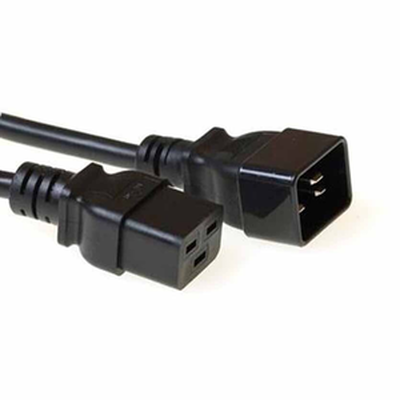 Ak5023 2m c19/f to c20/m power extention cable black, act, , medium