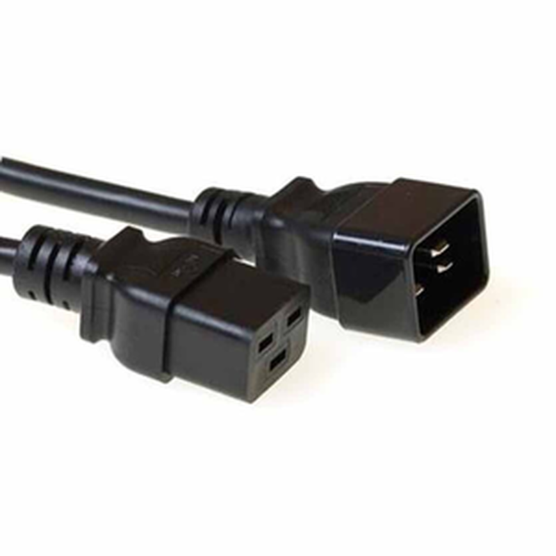 Ak5023 2m c19/f to c20/m power extention cable black, act, , medium-null