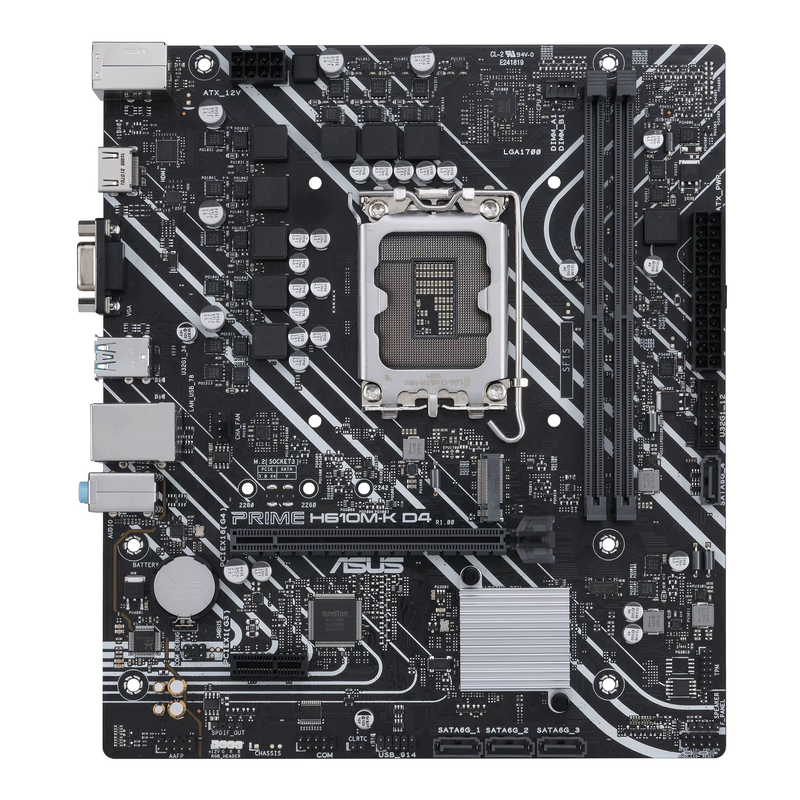 Asus motherboard lga1700 matx ddr4 prime h610m-k ddr4, , medium-null